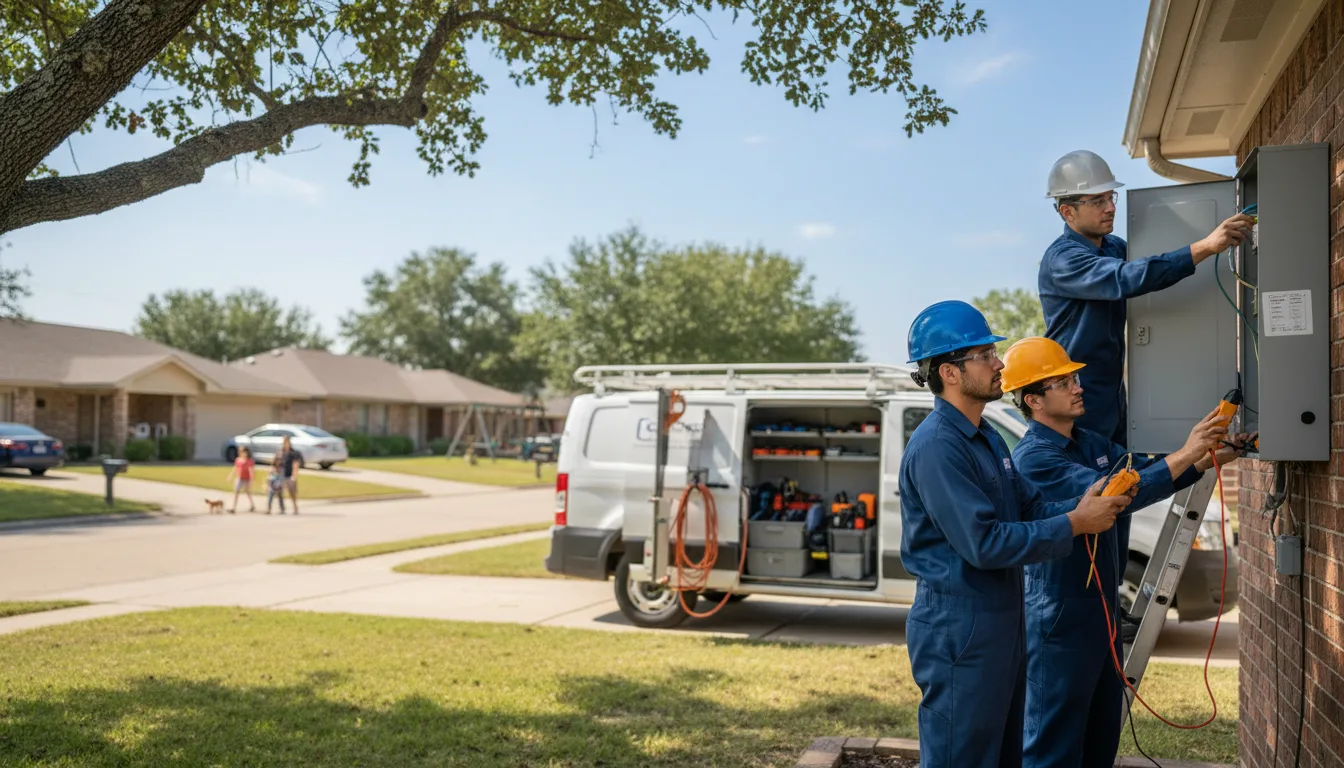 Certified electrician providing emergency electrical services in Hancock, WI